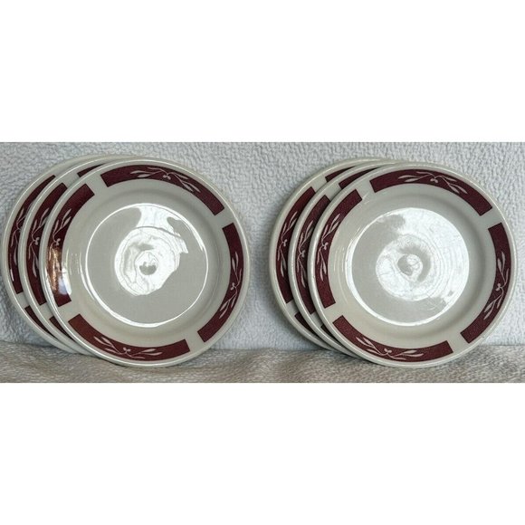 Homer Laughlin Bread Dessert Plates Best China Restaurant Ware Vintage 1965